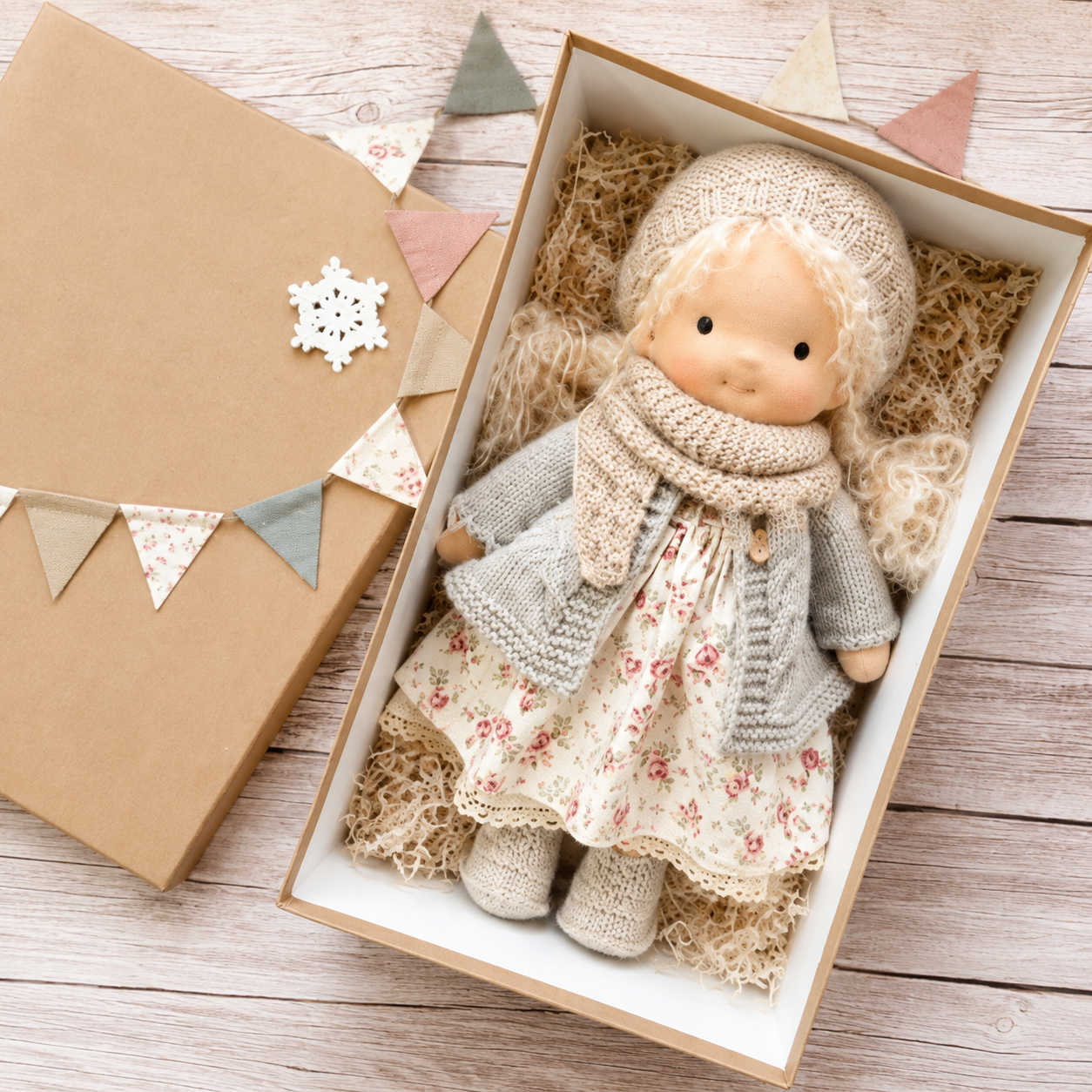 Pupazzo Di Stoffa Bambini Waldorf Giocattolo Morbido