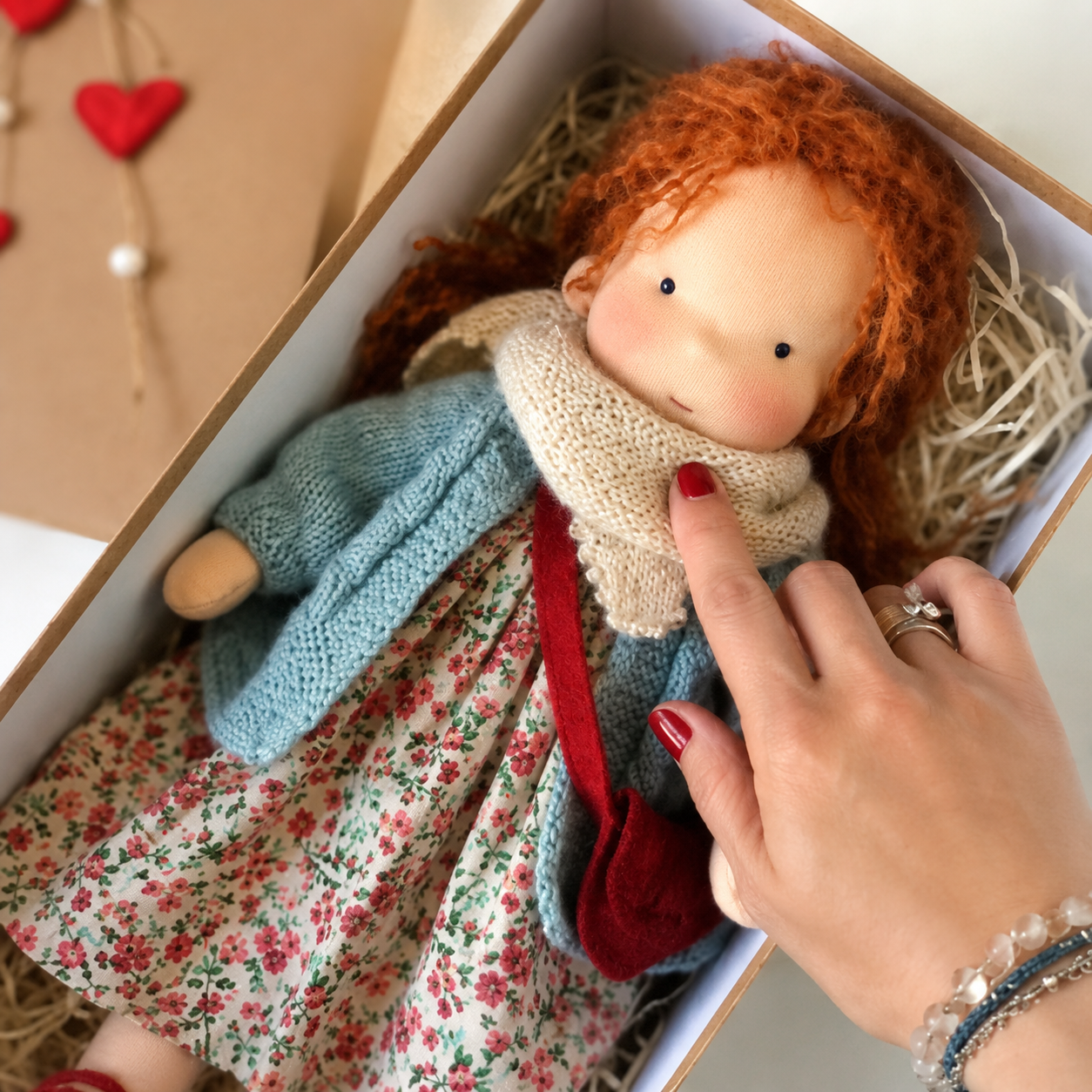 Pupazzo Di Stoffa Bambini Waldorf Giocattolo Morbido