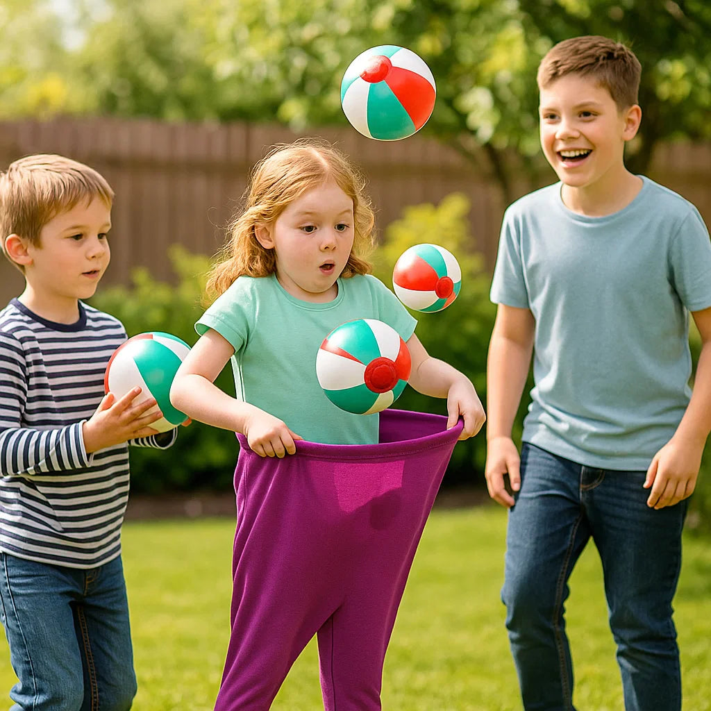 Giochi per Famiglie Pantaloni da Clown Cattura Palline Divertimento per Bambini e Adulti