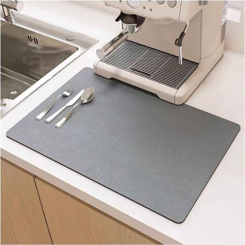 Quick-Drying Kitchen Drying Mat Highly Absorbent Diatomaceous Earth 3