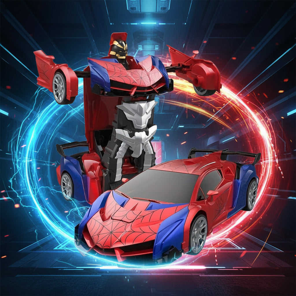 Carro de Brinquedo Controlado à Distância Robot Carro Transformação LED