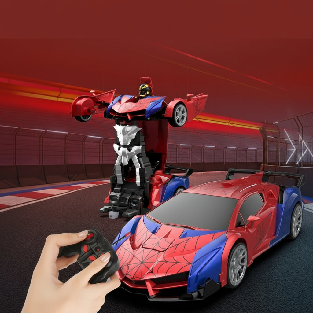 Toy Car Remote Controlled Robot Car Transformation LED