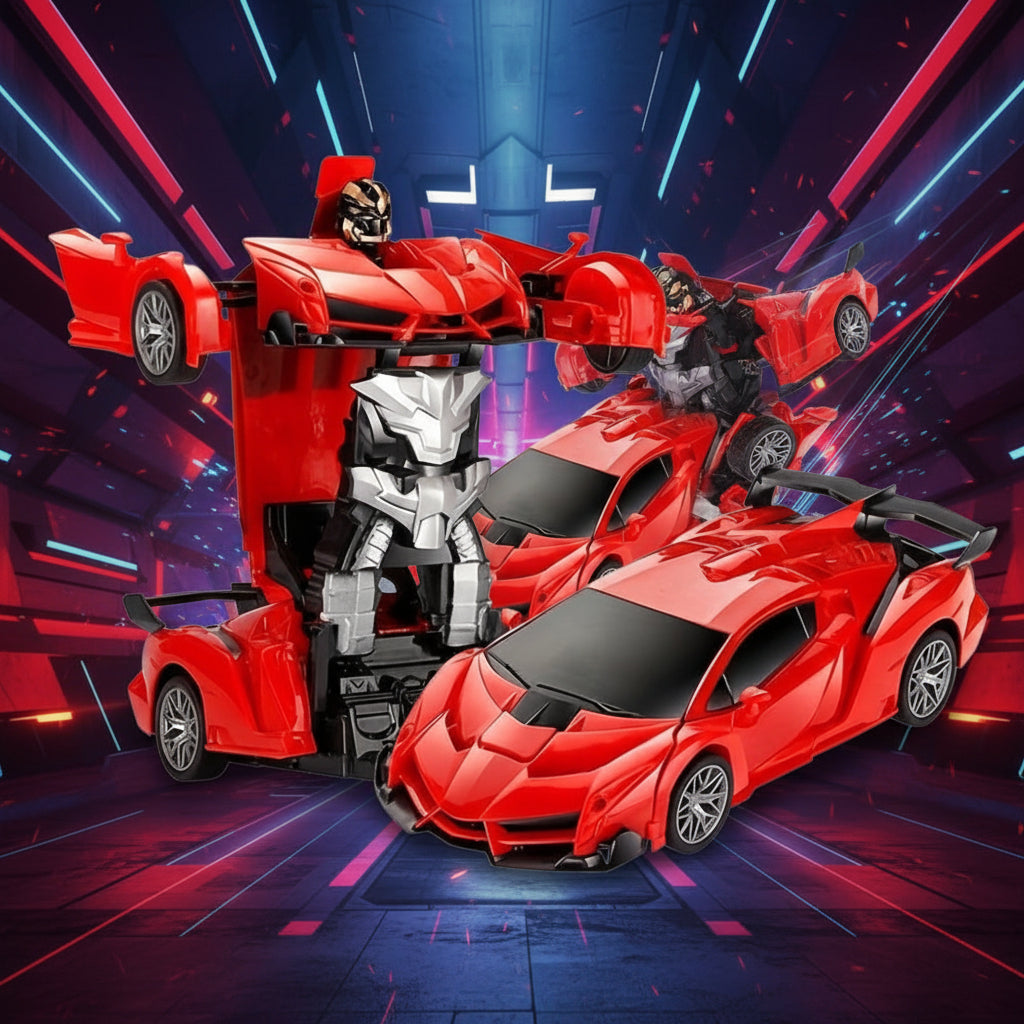 Toy Car Remote Controlled Robot Car Transformation LED