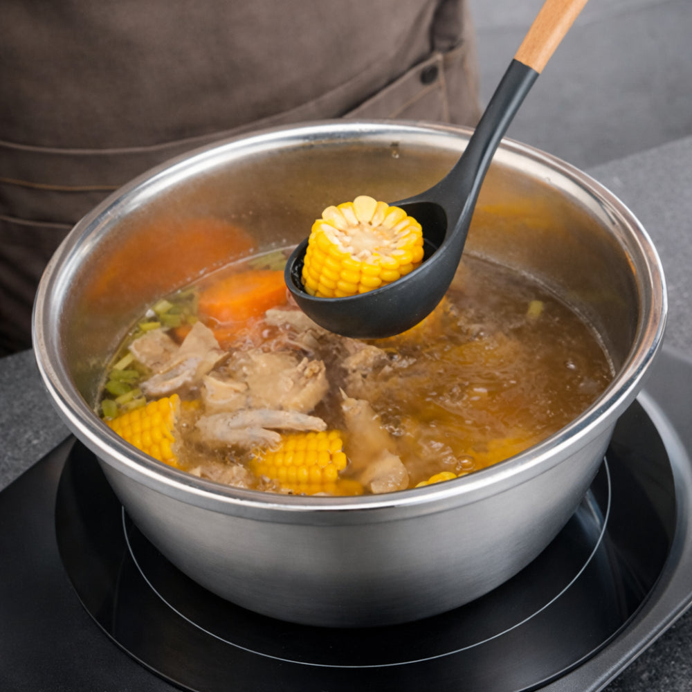 Kitchen Bowl Colander Stainless Steel Strainer Set