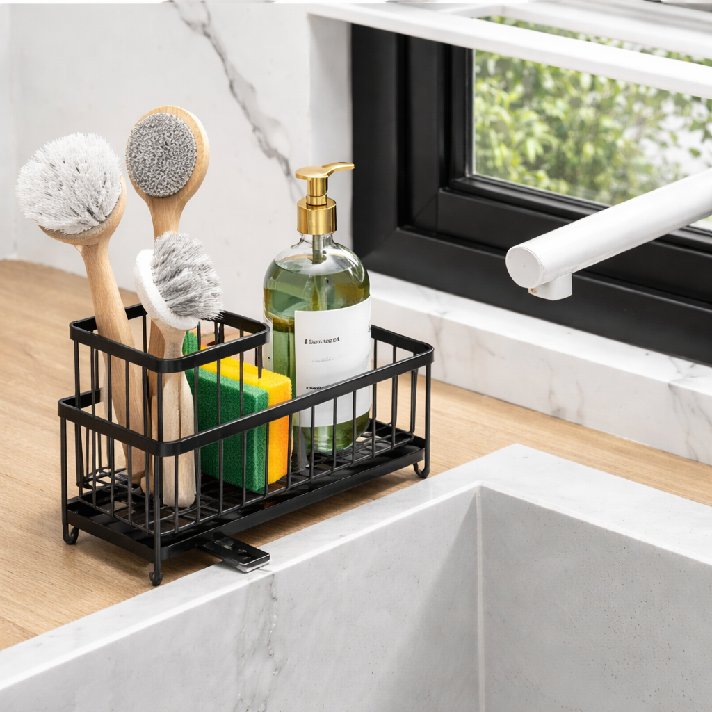 Stainless Kitchen Sink Holder Organizer Sponge Tool