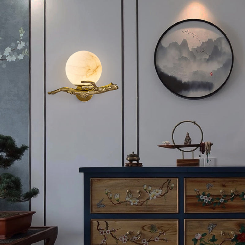 MarbleGlow – Modern LED Wall Lamp with Marble Look for Living Rooms and Bedrooms