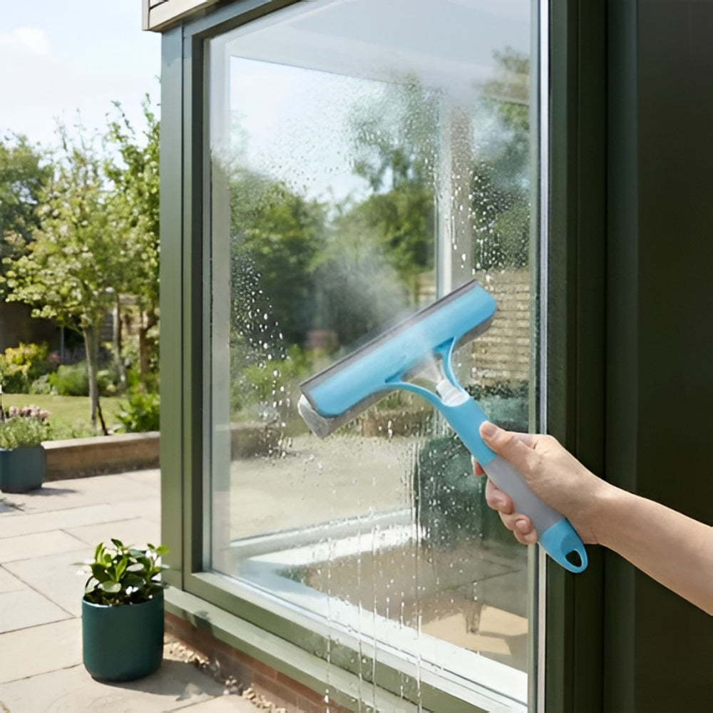 Window Cleaner Spray Squeegee Glass Cleaning Tool