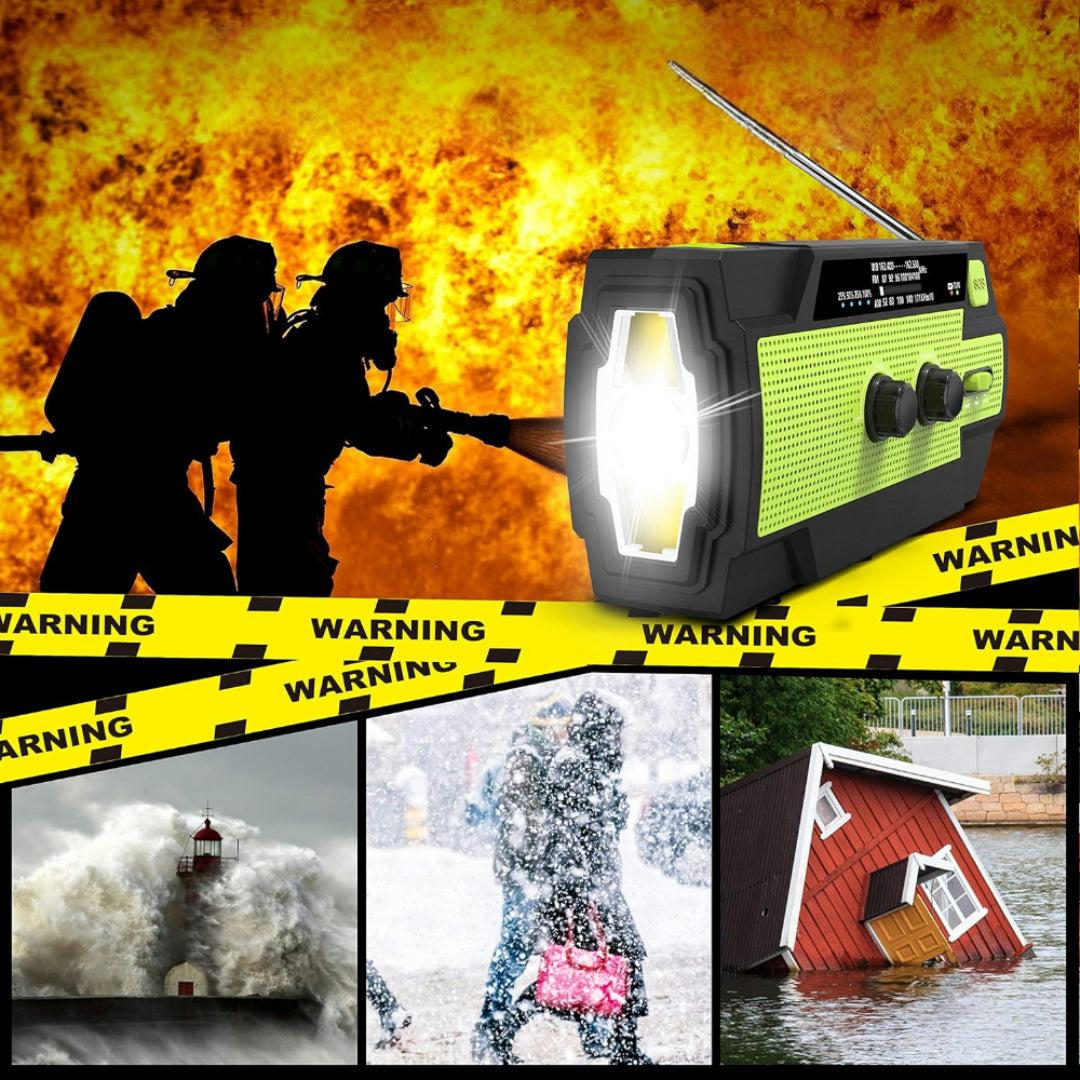 Radio Emergenza Ricarica Solare Portatile Campeggio