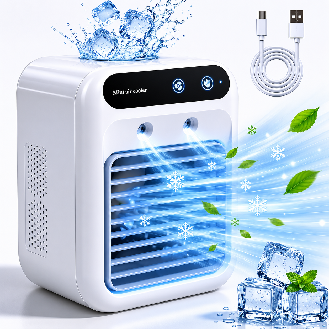 Raffrescatore Portatile Mini Aria Fredda USB Da Scrivania