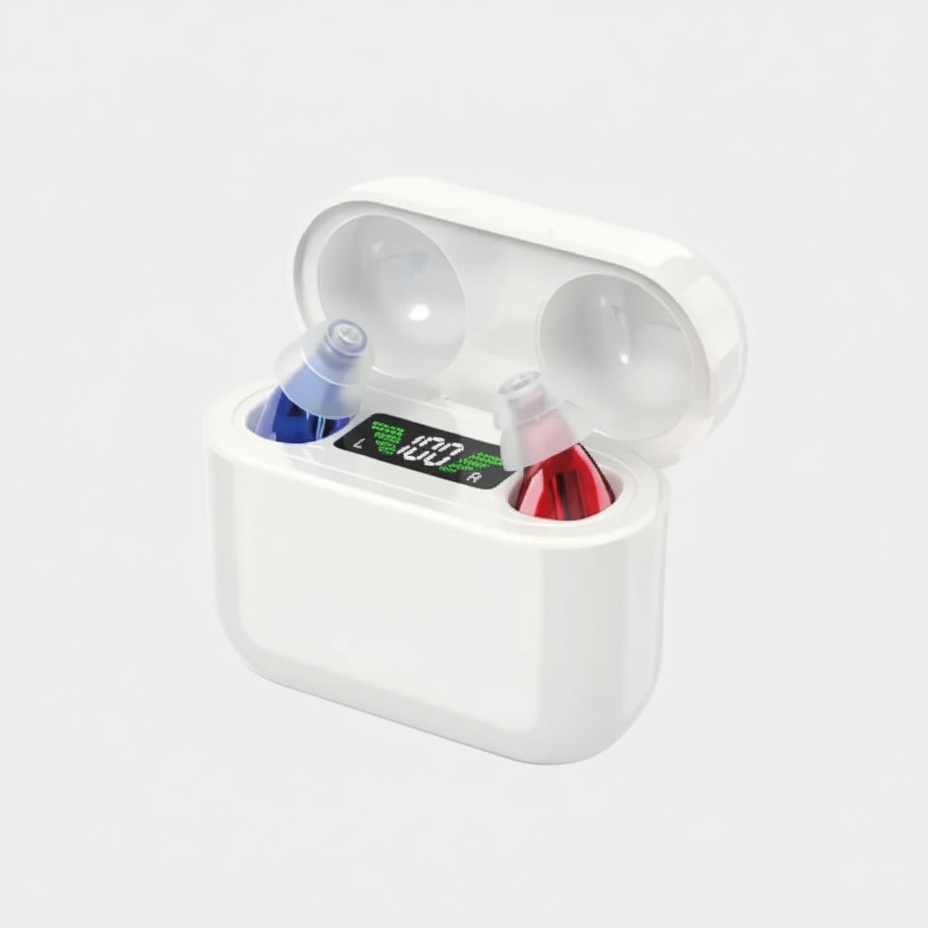 Oplaadbaar Hoortoestel Compact Discreet Helder Geluid