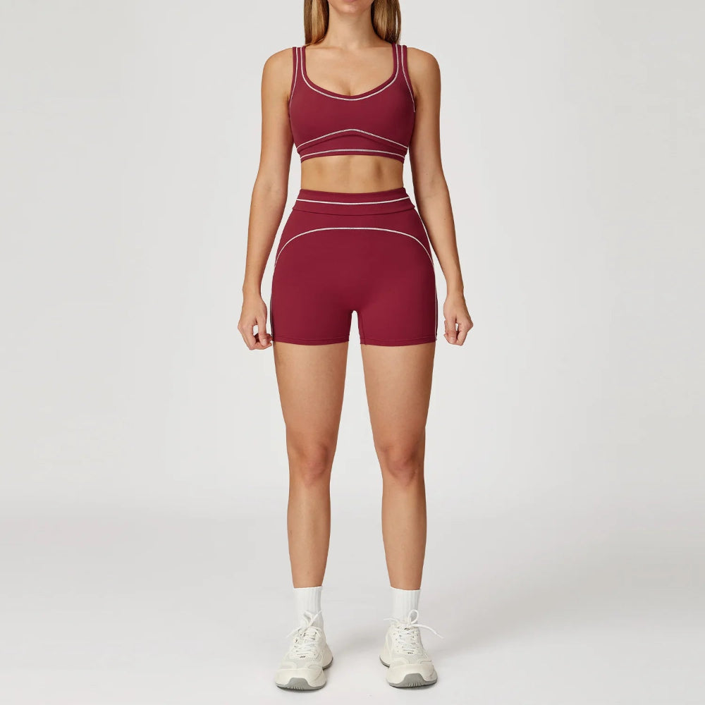 Yoga Set Women Exercise Set Sports Bra High Waist Leggings