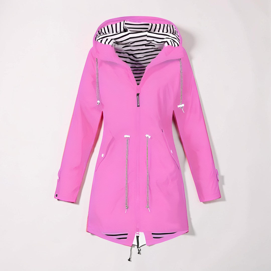 Regenjas Dames Lang Waterdicht Capuchon