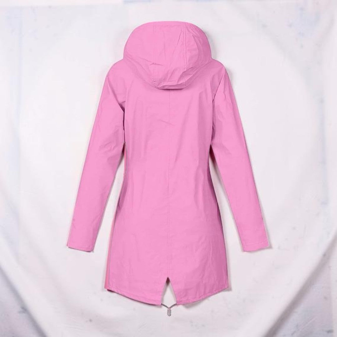 Regenjas Dames Lang Waterdicht Capuchon