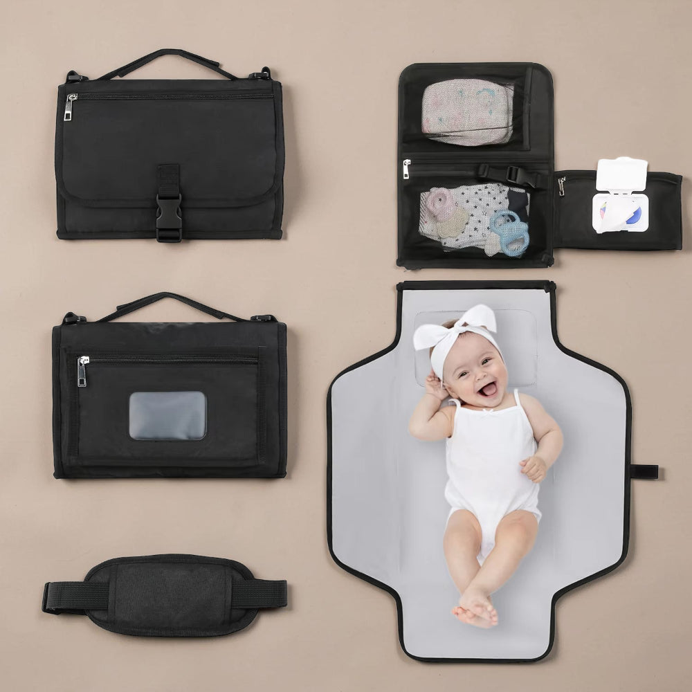 Fasciatoio Portatile Neonato Materassino Cambio Pieghevole Borsa
