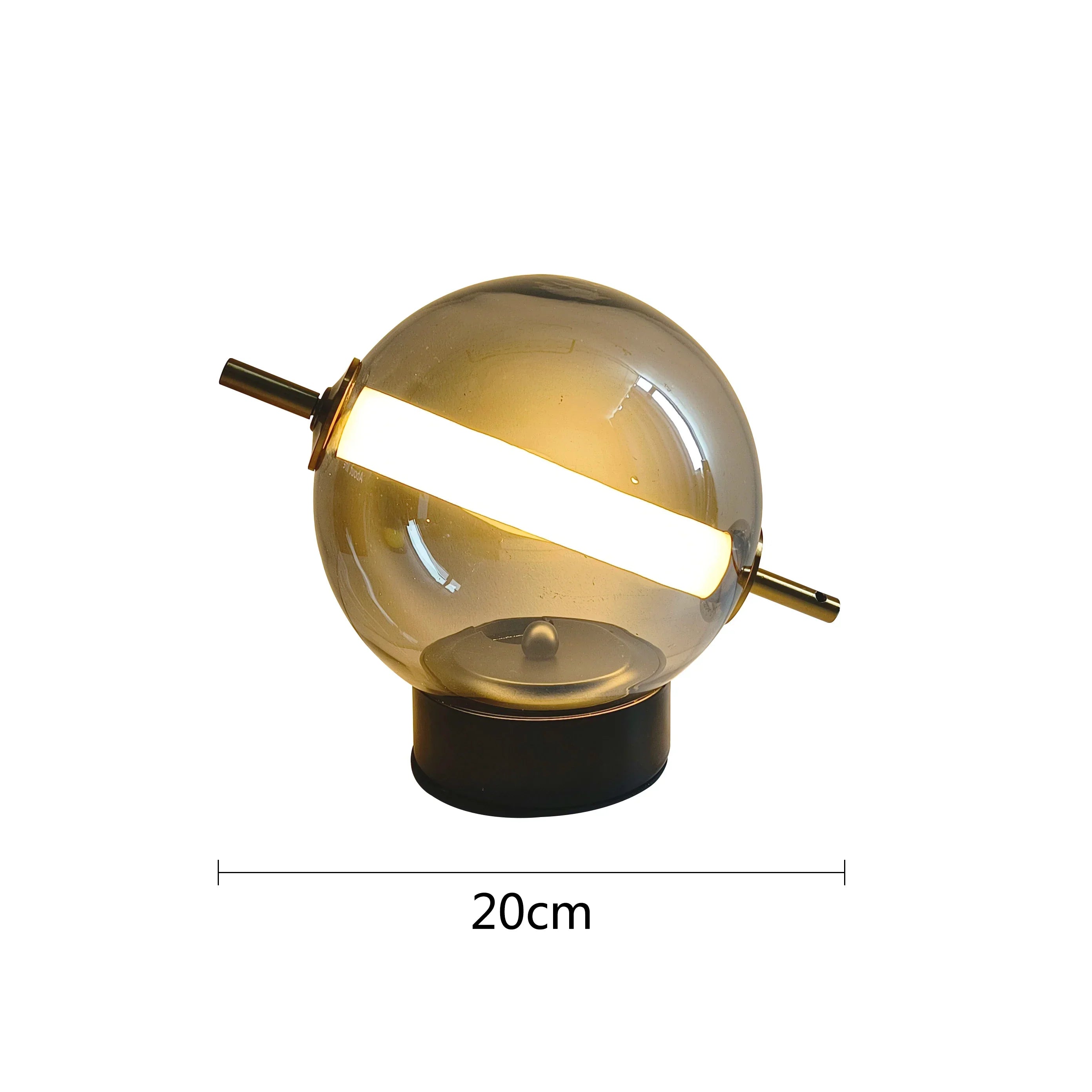 TimelessGlow - Candeeiro de Mesa Retro em Vidro