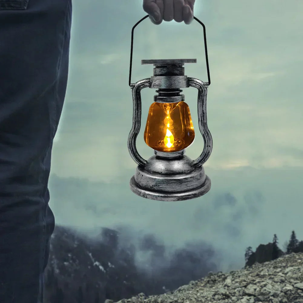 RetroLicht - Candeeiro a Querosene Vintage com Iluminação LED – Lanterna Decorativa Nostálgica