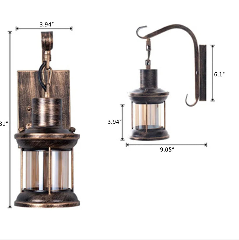 UrbanGlow - Industrial Vintage Wall Lamp in Retro Style for Loft, Café & Living Room