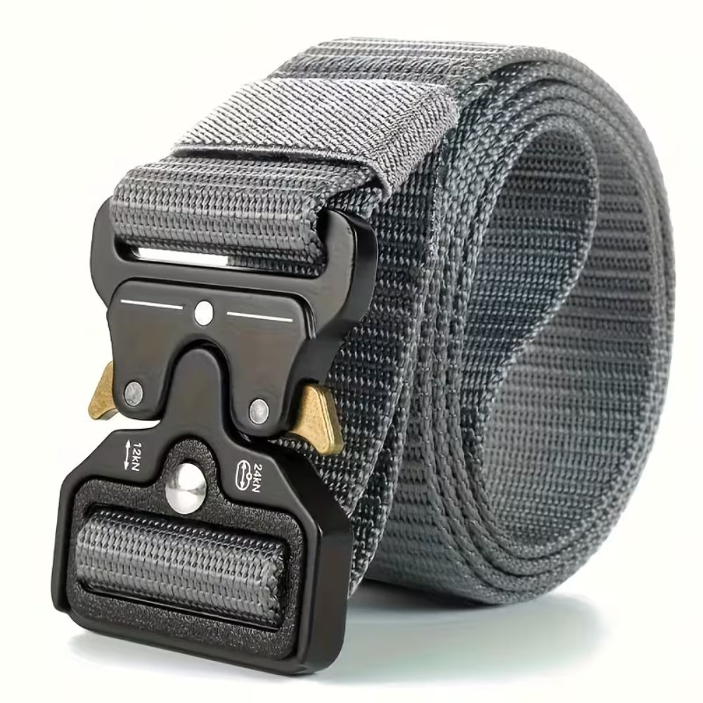 Hiking Belt Tactical Outdoor Buckle Sturdy Adjustable 