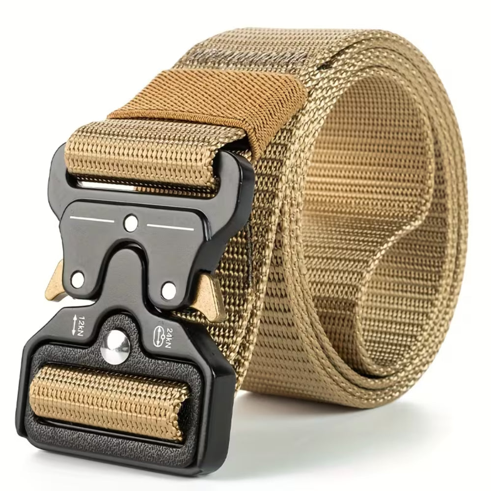 Hiking Belt Tactical Outdoor Buckle Sturdy Adjustable 