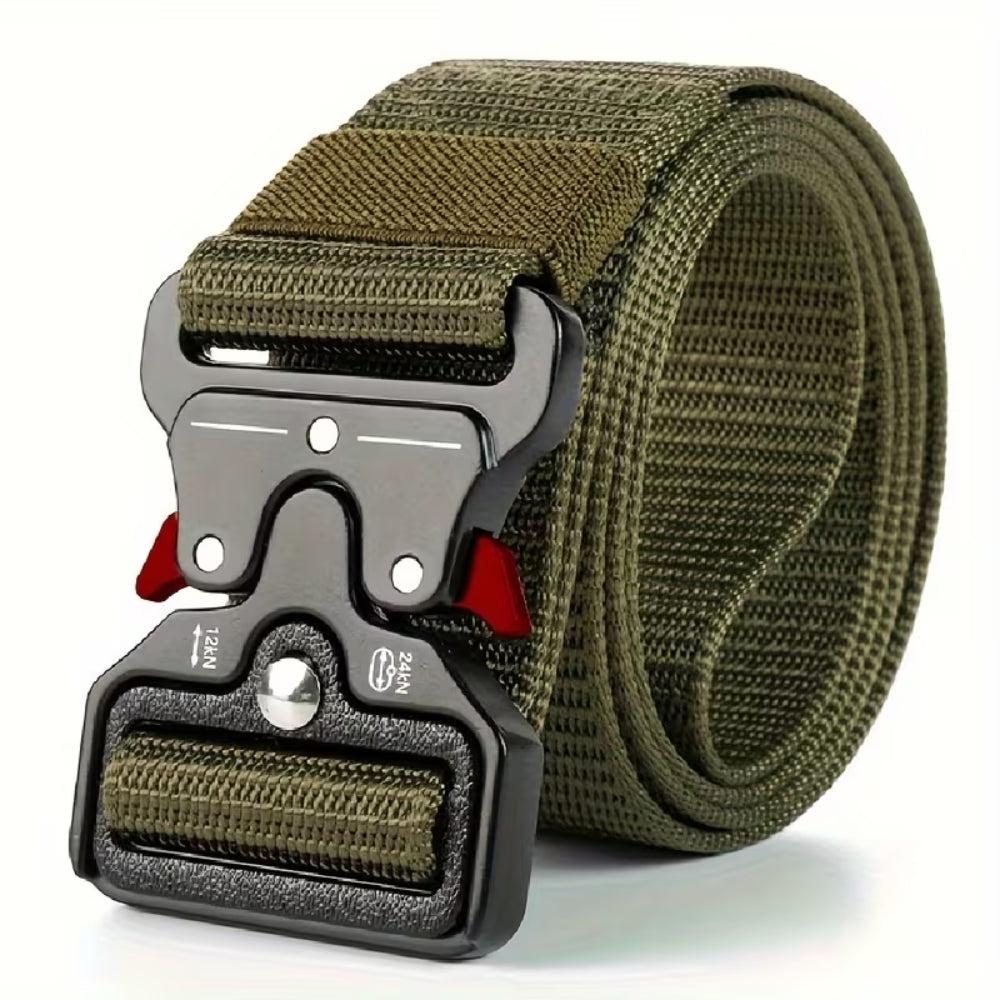 Hiking Belt Tactical Outdoor Buckle Sturdy Adjustable 