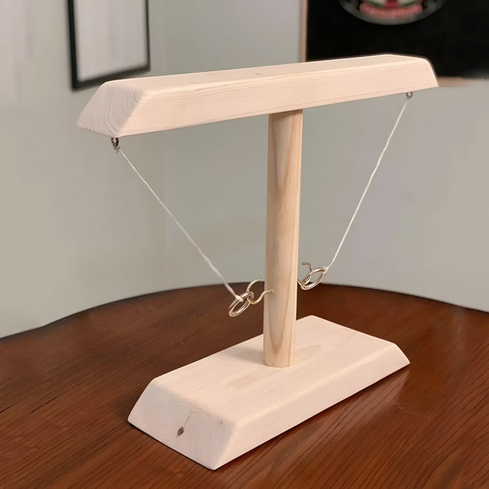 Jogo de Arremesso de Argolas Jogo de Mesa de Madeira Interativo para a Família