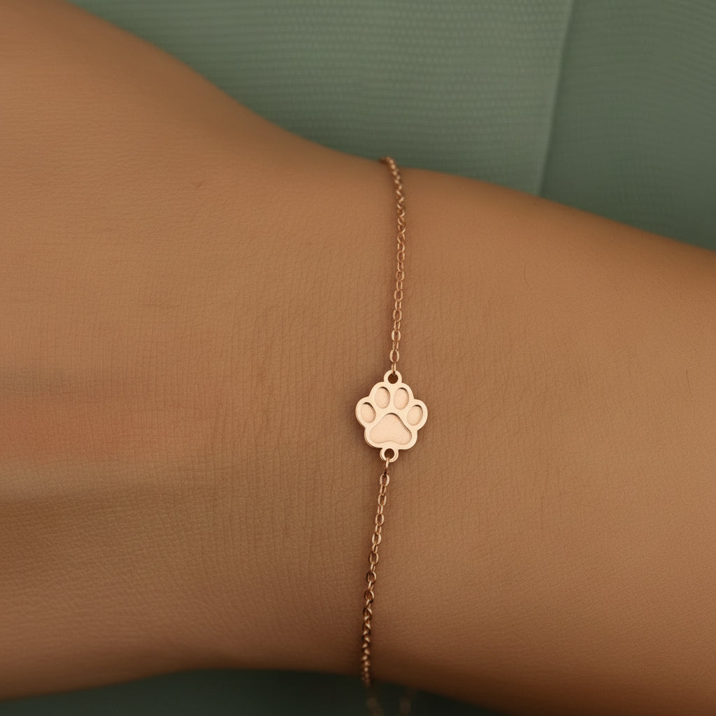 Bracciale Impronta Personalizzato Minimalista Acciaio Inossidabile