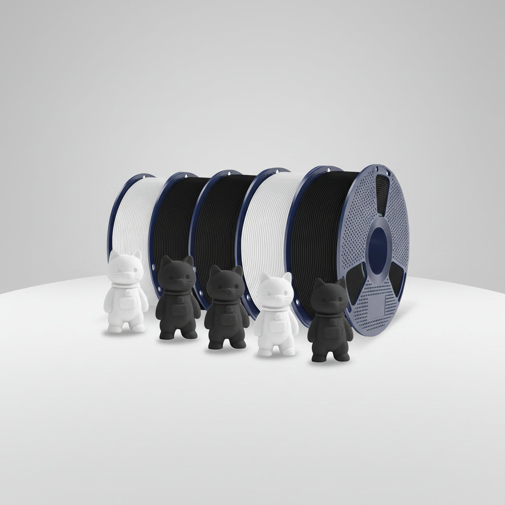 PLA Matte 3D Filament FDM Printers Colorful Environmentally Friendly Materials