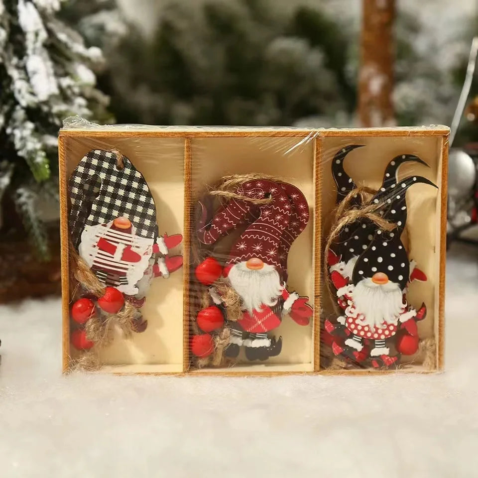 OrnamentGnomes – Wooden Hanging Decorations for Christmas