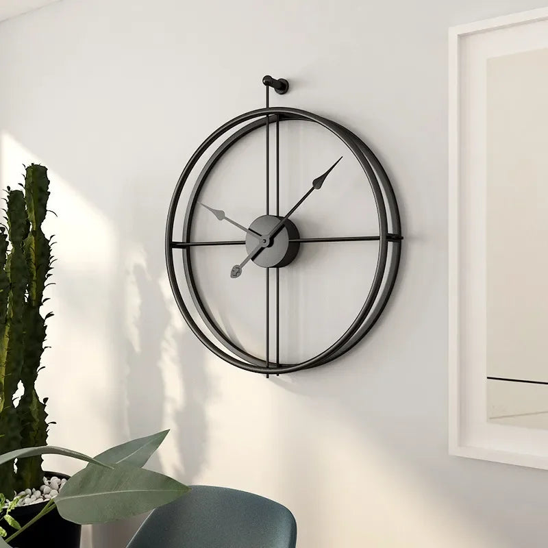 LuxeTijd - Silent Wall Clock 50/60cm for Modern Interiors