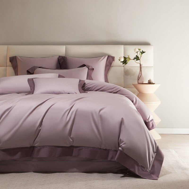 Juego de funda nórdica Mystique Mauve (algodón egipcio)