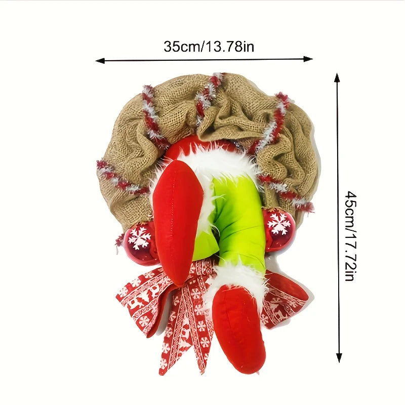 ElfWreath - Christmas wreath with patchwork thumb legs