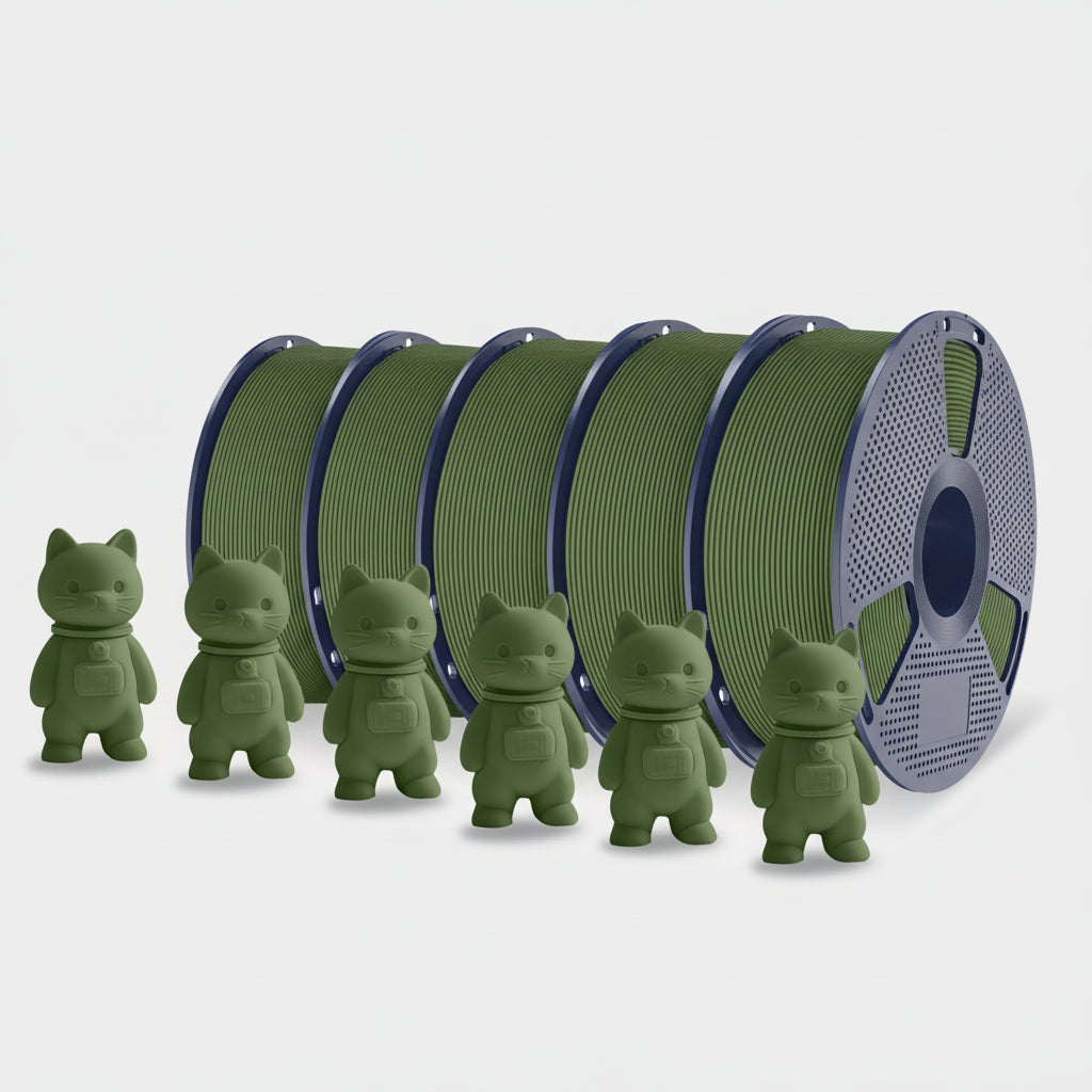 PLA Matte 3D Filament FDM Printers Colorful Environmentally Friendly Materials
