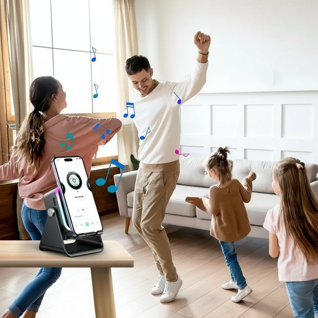 Wireless Bluetooth Speaker Induction RGB Light Show