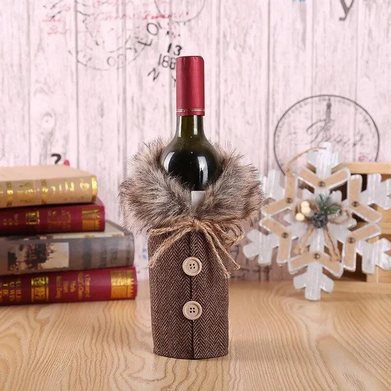 WineWrap - Wine Bottle Cover for Christmas