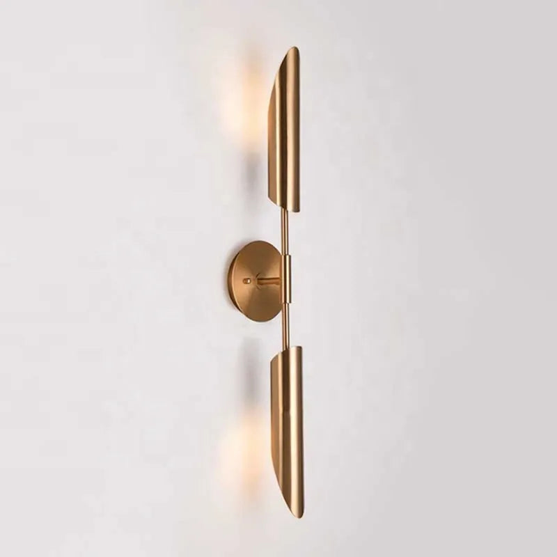 LuxeGlam - Golden Industrial Wall Lamp for Hotel and Living Room