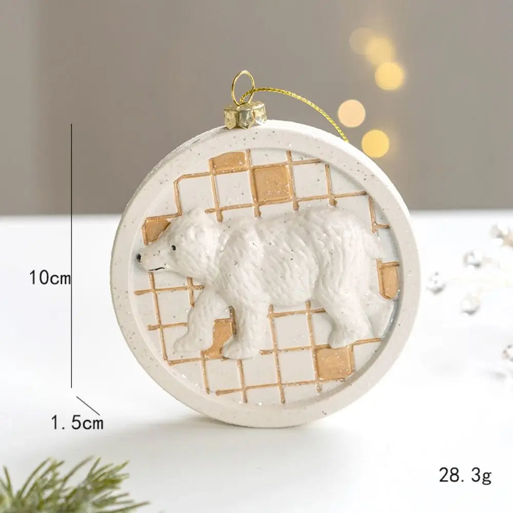 Christmas House - Snowman House Pendant