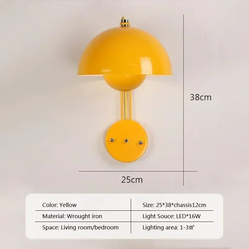 NordicGlow - Minimalist Multicolor LED Wall Lamp for Bedroom and Living Room