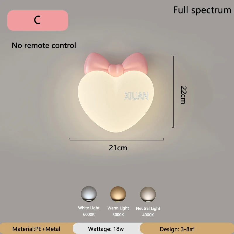 LoveLight - Pink Crown Cloud Heart Design LED Bedside Lamp
