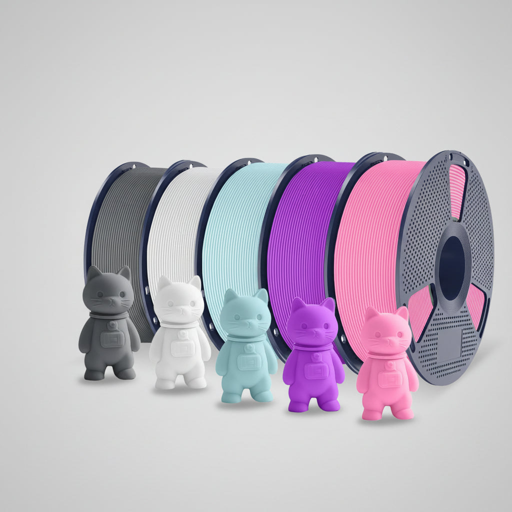 PLA Matte 3D Filament FDM Printers Colorful Environmentally Friendly Materials