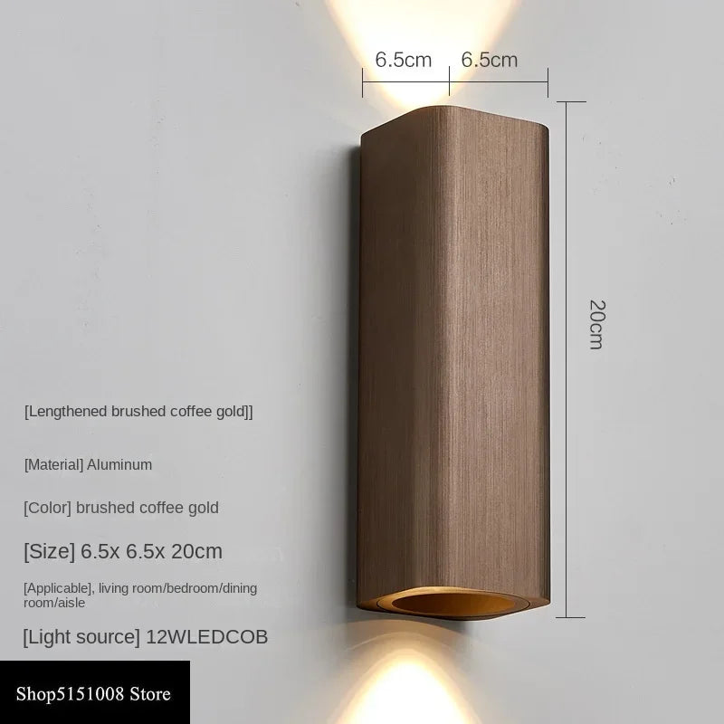 GlowLuxe - Lampada da parete LED moderna per camera da letto e corridoio
