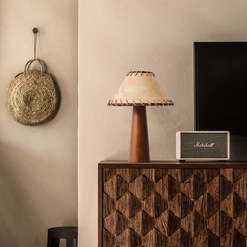 ZenGlow - Wabi-Sabi Wooden Table Lamp