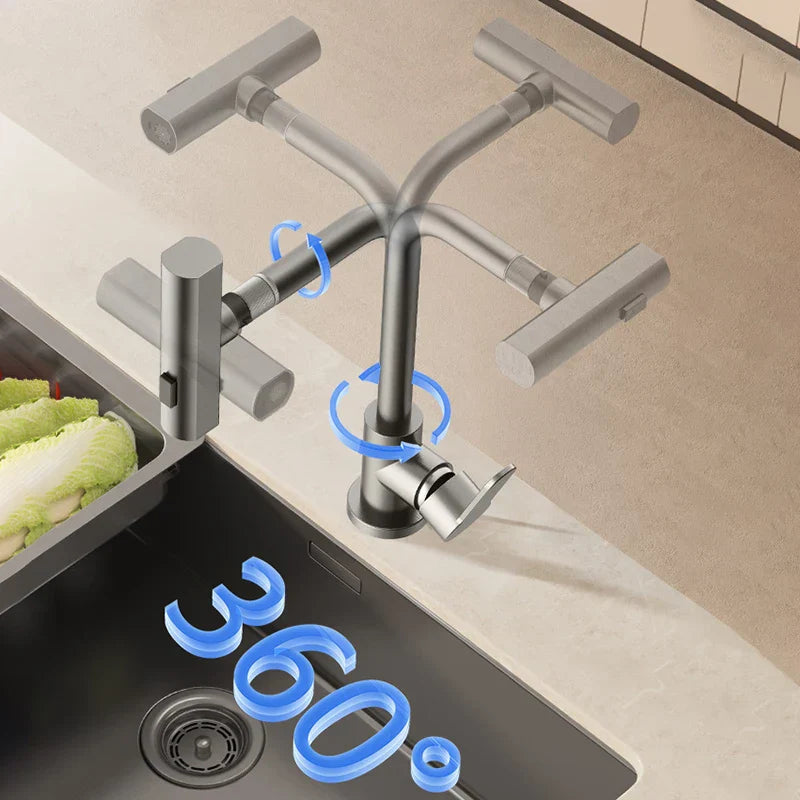 CascadeFlow – Swivel Waterfall Kitchen Faucet