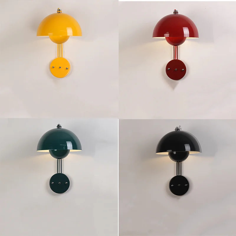 NordicGlow - Candeeiro de Parede LED Multicolor Minimalista para Quarto e Sala de Estar