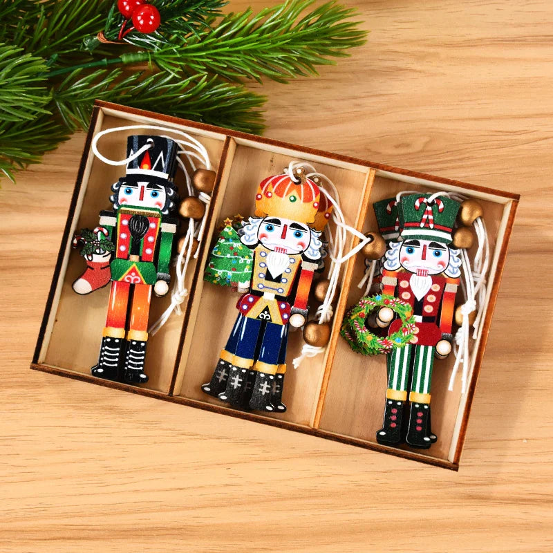 JoyOrnaments – Cheerful Wooden Christmas Pendants