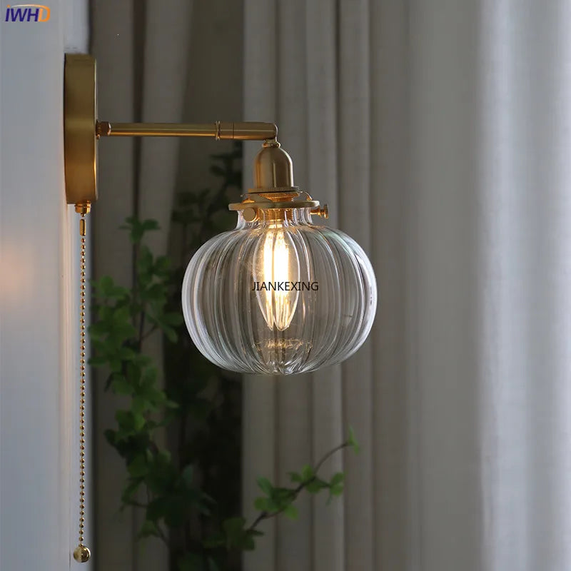 LichtKroon - Lampada da parete moderna con interruttore a tirante