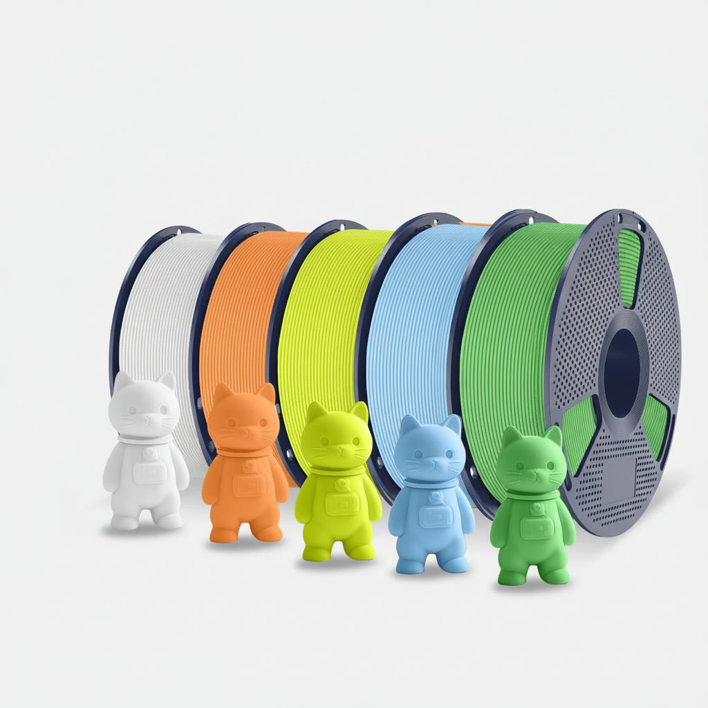 PLA Matte 3D Filament FDM Printers Colorful Environmentally Friendly Materials