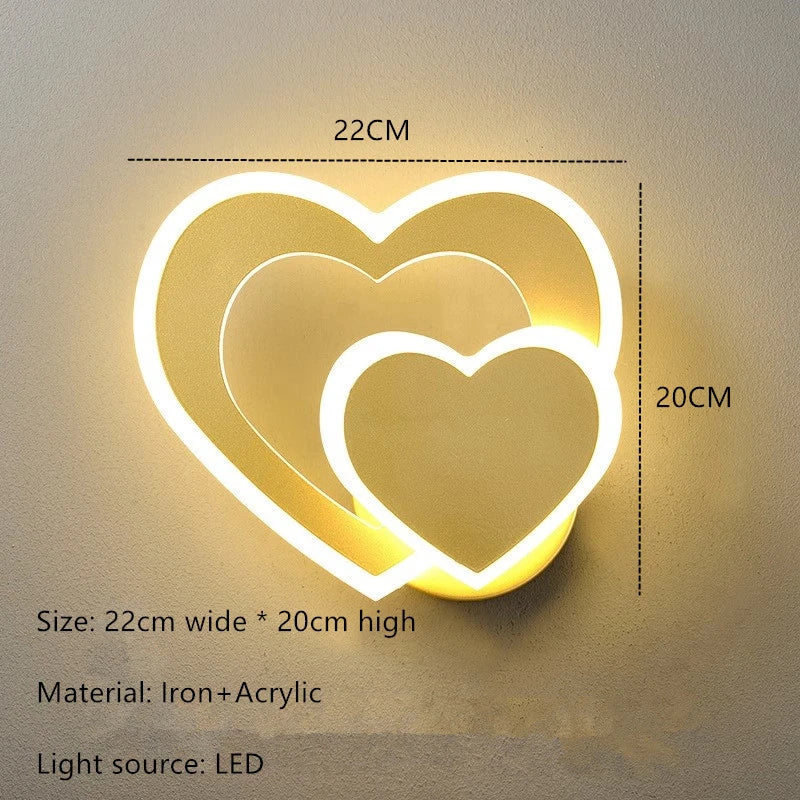 Lampada da parete HeartWall - Illuminazione d'atmosfera LED creativa