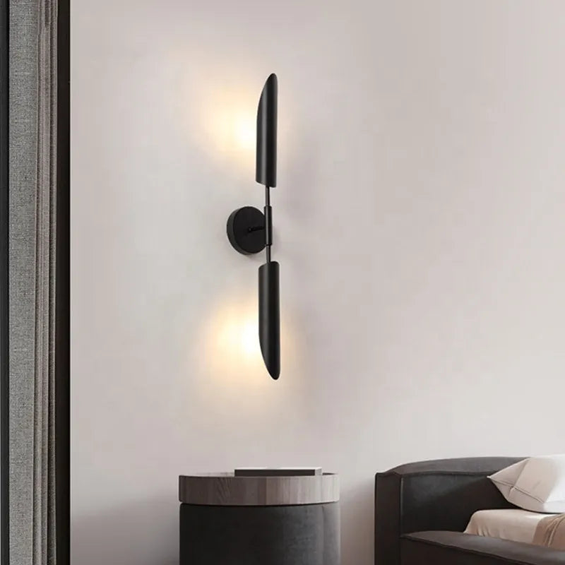 LuxeGlam - Golden Industrial Wall Lamp for Hotel and Living Room