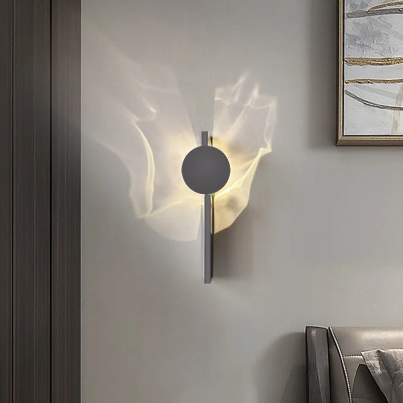 RippleGlow - Luxury Rotating Wall Lamp for Bedroom and Living Room