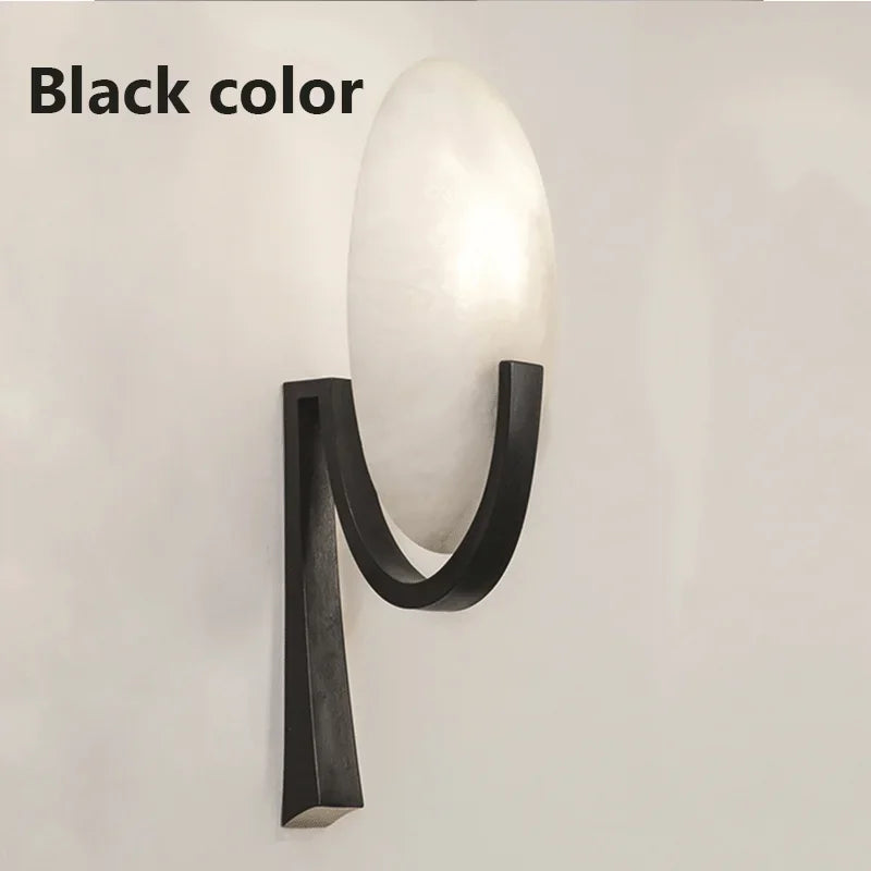 NordicGlow - Marble Wall Lamp With Modern Elegance